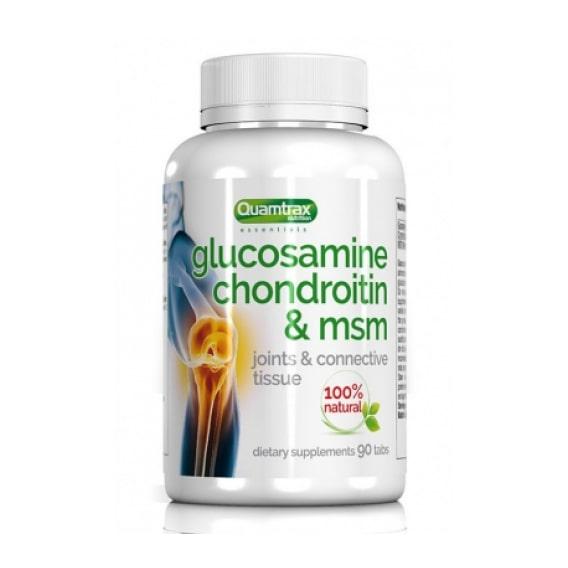 Хондропротектор для спорта Quamtrax Glucosamine Condroitin MSM 90 Tabs