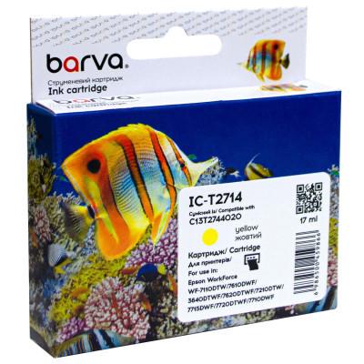 Картридж Barva Epson T2714 27XL C13T27144020 1100c Yellow (IC-T2714)