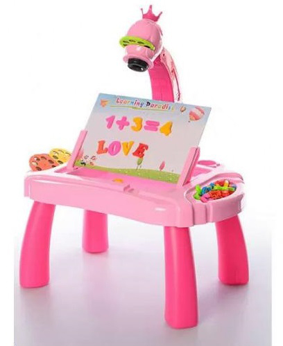 Мольберт-проектор для рисования 3в1 с музыкой (7803647) Розовый Мольберт-проектор для рисования 3в1 с музыкой (7803647) Розовый