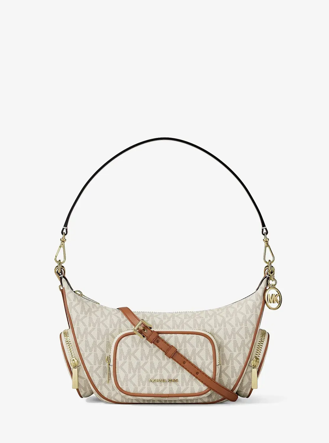 Сумка на плече Michael Kors Merritt Small Signature Logo Convertible Shoulder Vanilla (38443005)