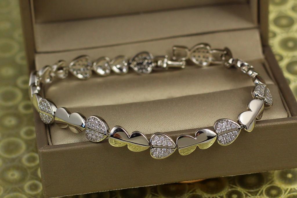 Браслет Xuping Jewelry Козырь 21 см х 8 мм Серебристый (2123271098)