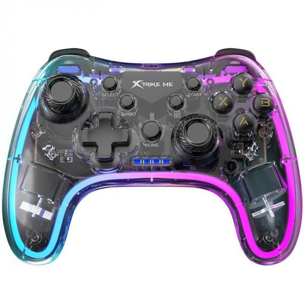 Геймпад беспроводной Xtrike ME GP-52 Bluetooth RGB PS4/IOS/Android/PC/Nintendo (13379787)