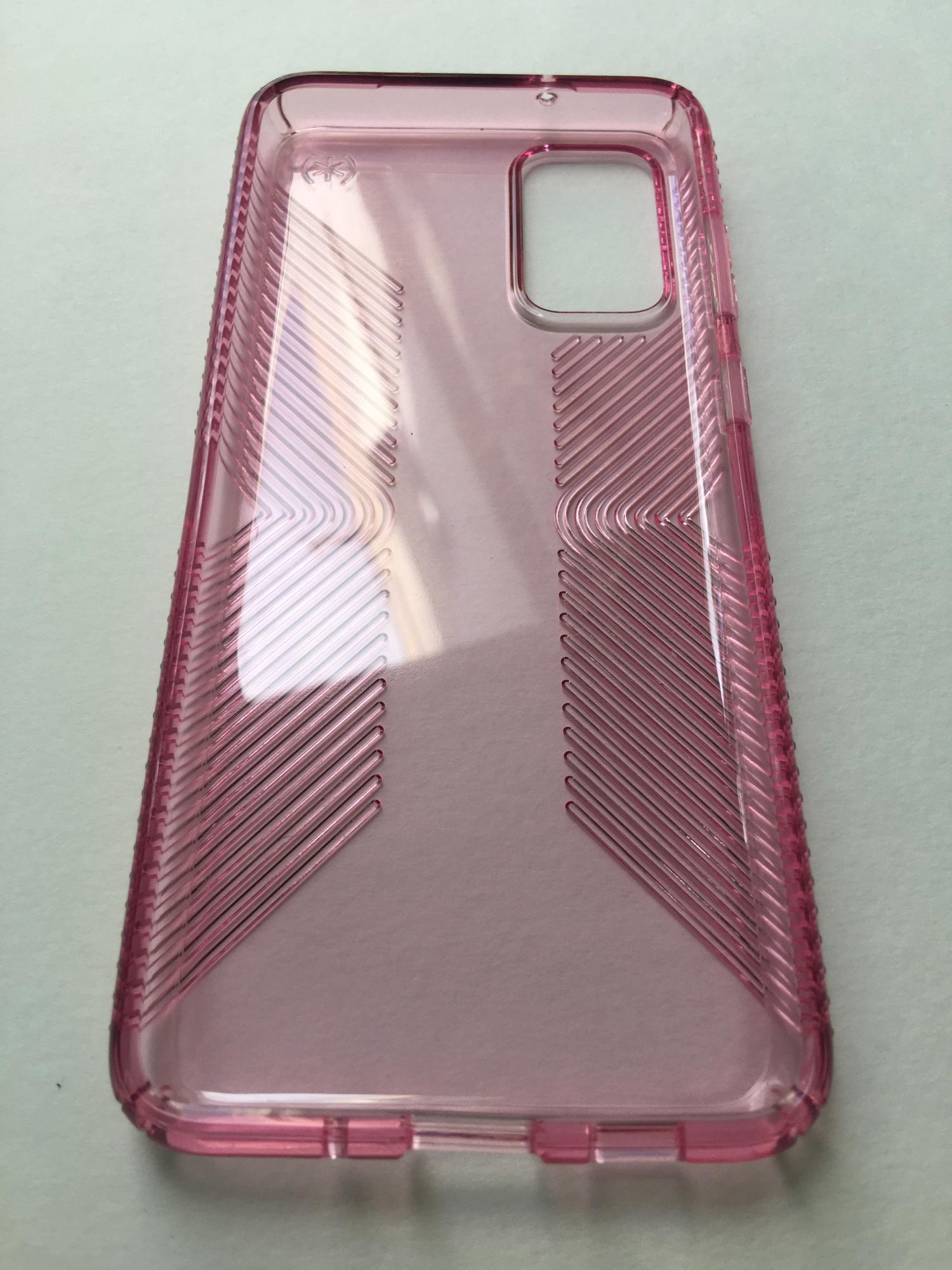 Чохол прозорий протиударний Speck Presidio Perfect Clear Grip для Samsung Galaxy S20 Plus (6,7") Pink (3877641) - фото 2