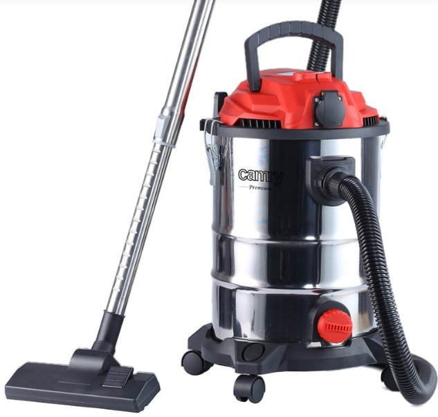 Пылесос промышленный Camry CR 7045 25L 3400 Вт с розеткой и выдувом Красный (28458922)