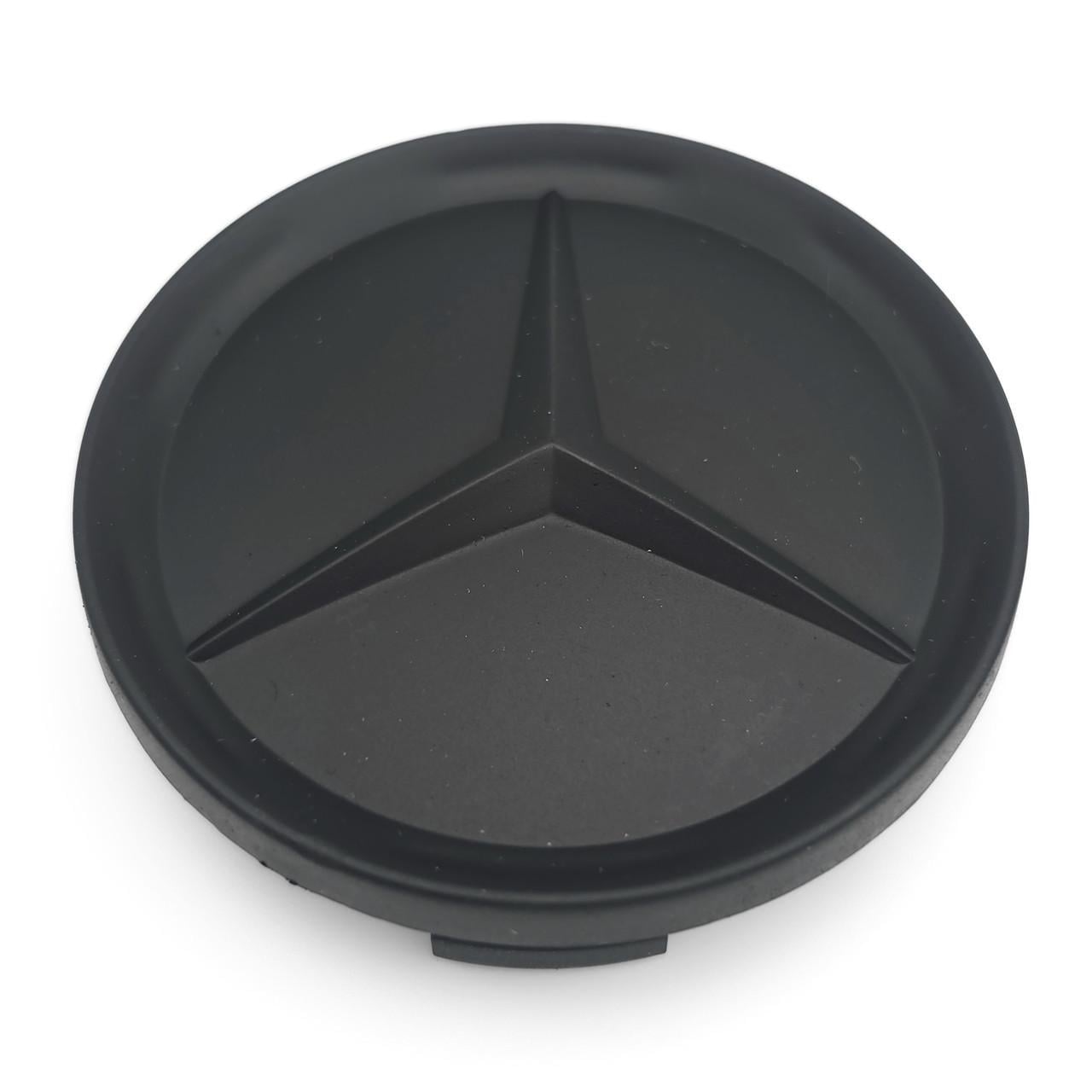 Колпачок заглушка ступицы колеса Mercedes Benz 63.5 мм Черный матовый (3012382103)
