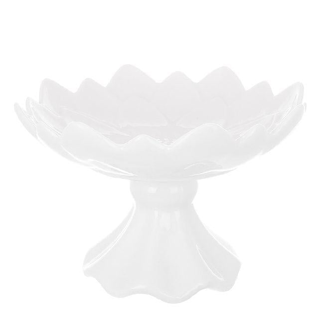 Фруктовниця порцелянова Flora Айстра на ніжці d 21,5 см (33348)