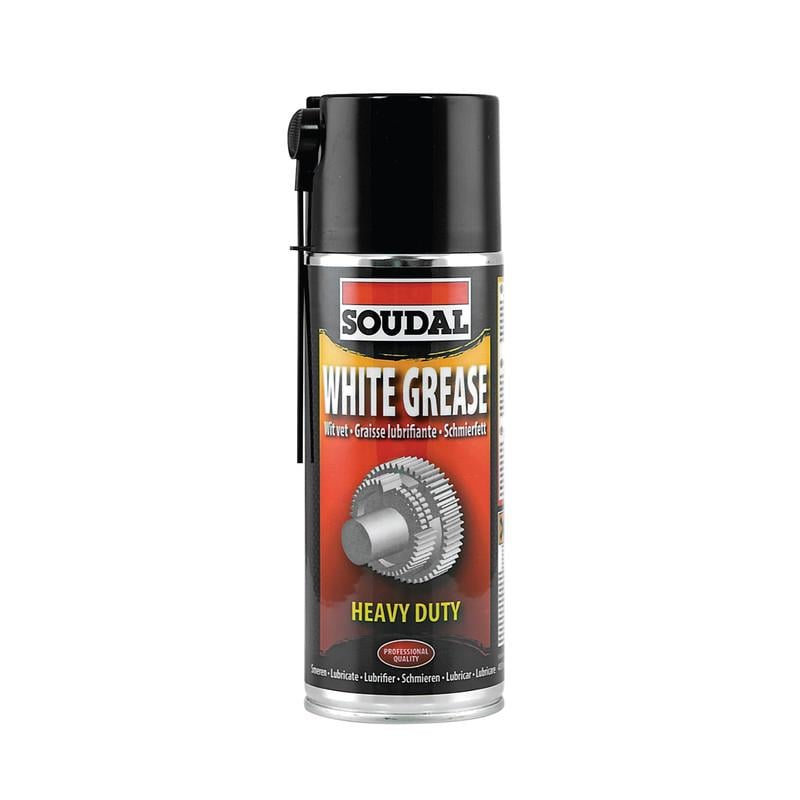 Змащувальний літієвий аерозоль Soudal White Grease 400 мл Білий (0000900000001000WG)