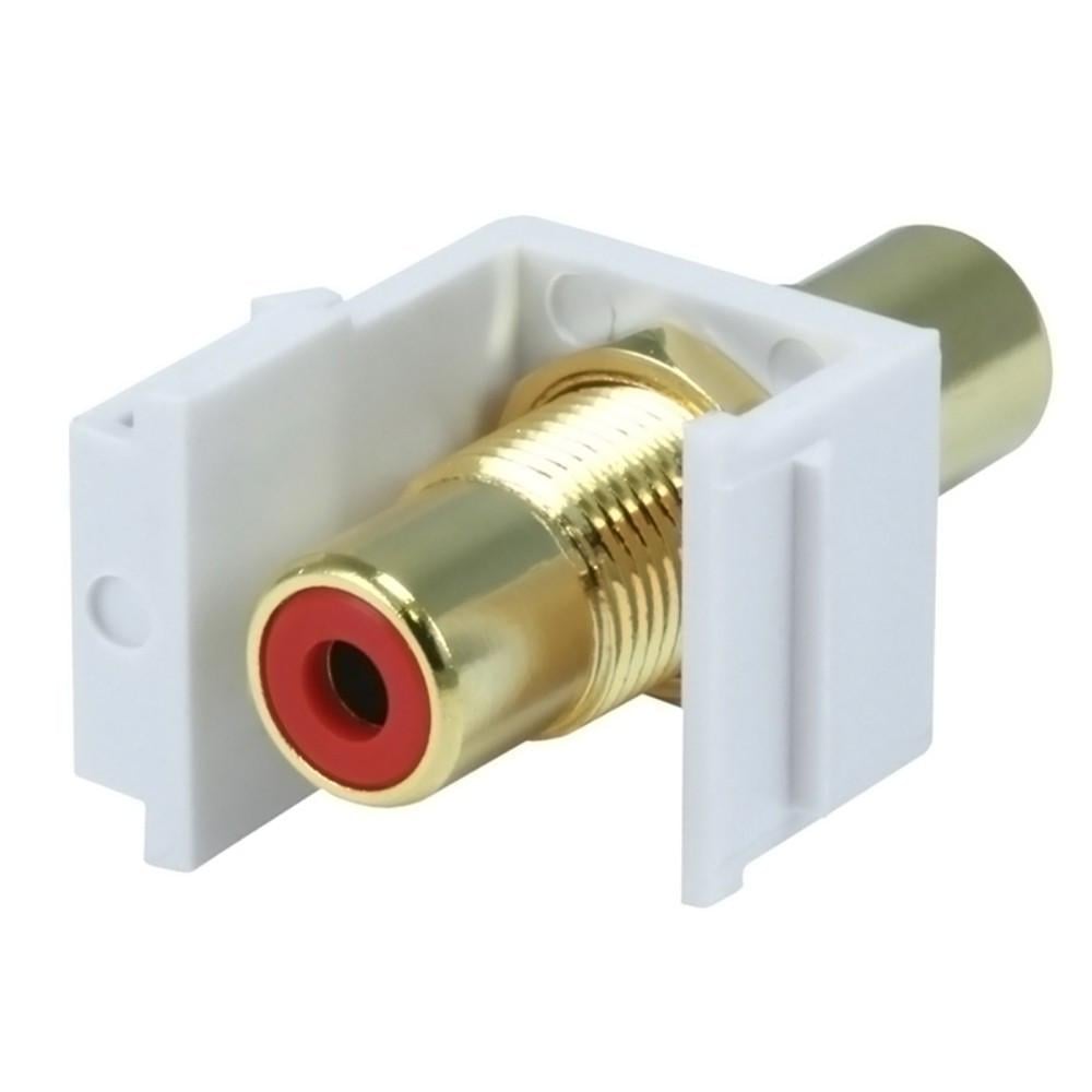 Вставка-кейстон із прохідним адаптером RCA MONOPRICE для мультимедійних настінних панелей (000029344) - фото 2