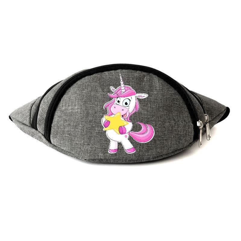 Поясная сумка-бананка Cappuchino toys Unicorn EDN 0021 Серый (1369989305)