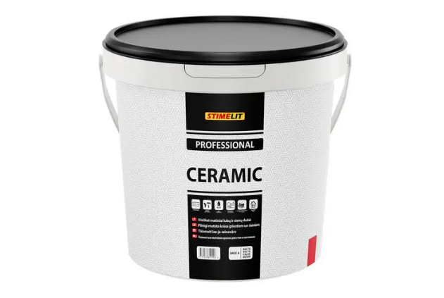 Фарба повністю матова для стін і стелі Stimelit INTERIOR CERAMIC BASE A 9 л Білий - фото 1