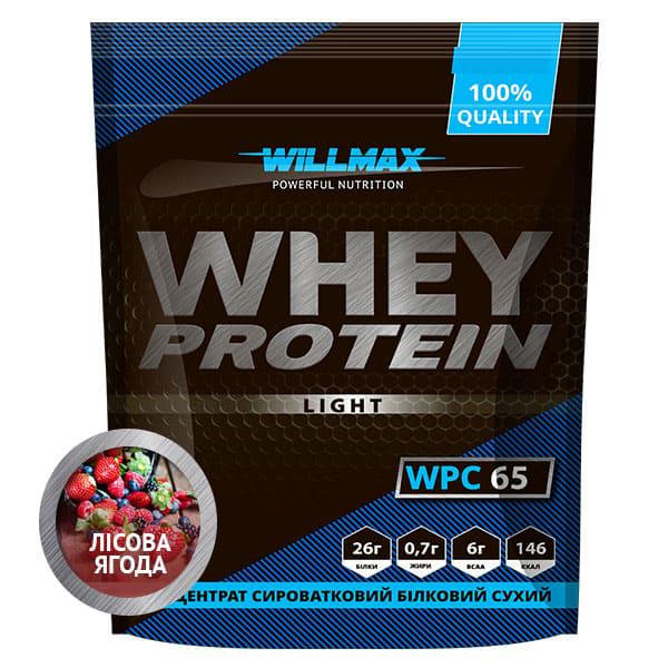 Протеин сывороточный Whey Protein 65% Willmax 1 кг Лесная ягода (3116)