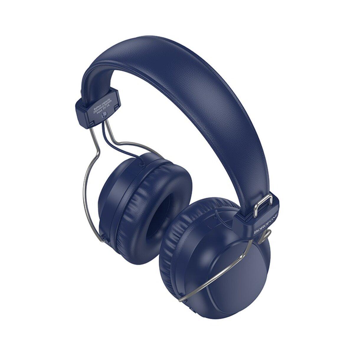 Наушники беспроводные Borofone BO33 Melody BT5.4 Headphones 250 mAh Blue (6941991120107)