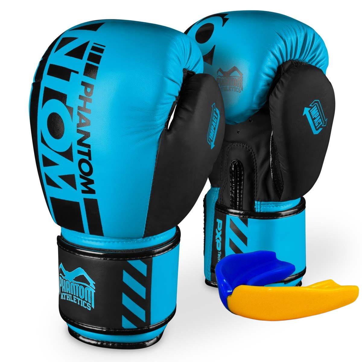 Боксерські рукавиці Phantom APEX з капою 10 ун. Neon Blue (PHBG2891-10)