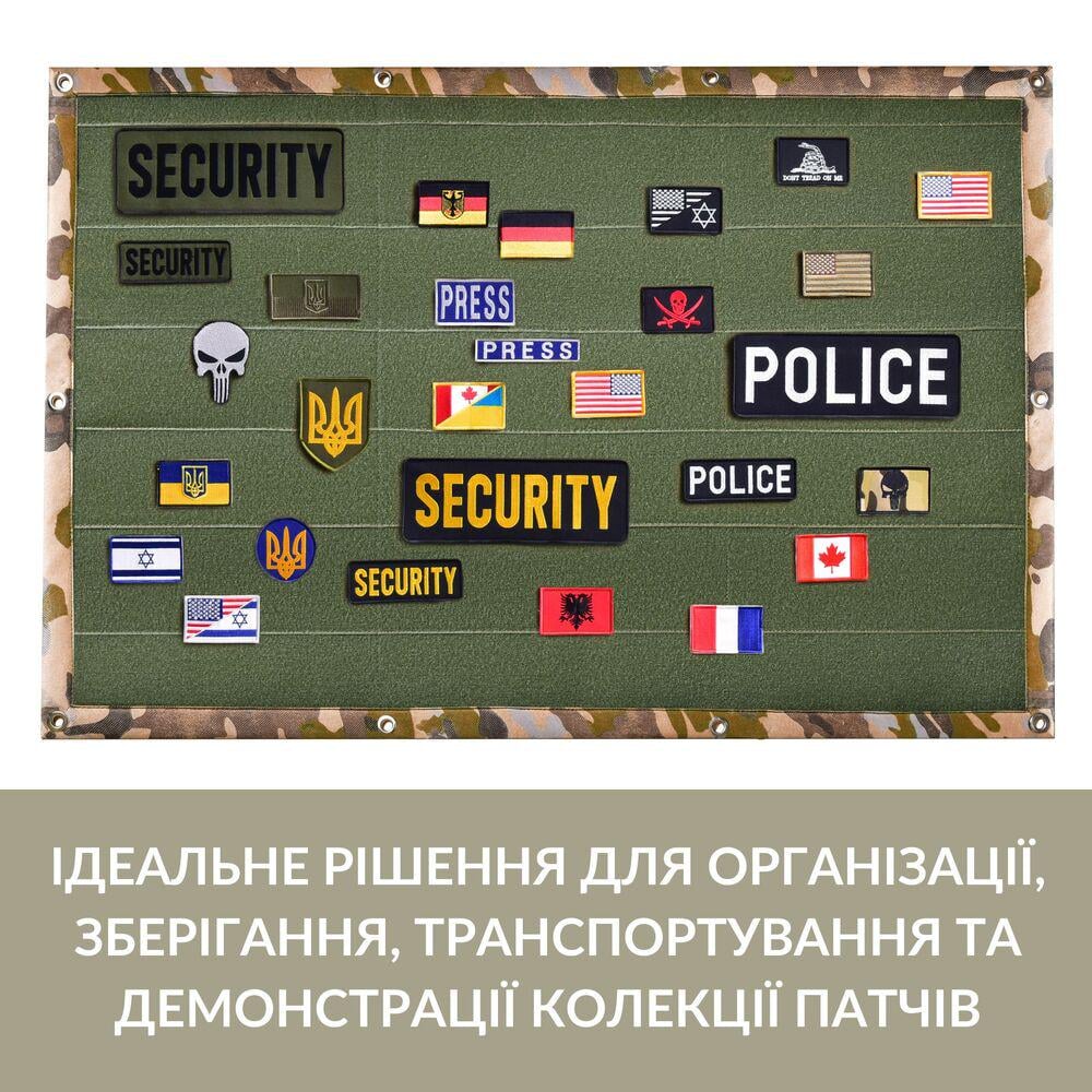 Стенд-панель для шевронів IDEIA з 2 шевронами 61х92 см Мультикам степ (25007) - фото 9