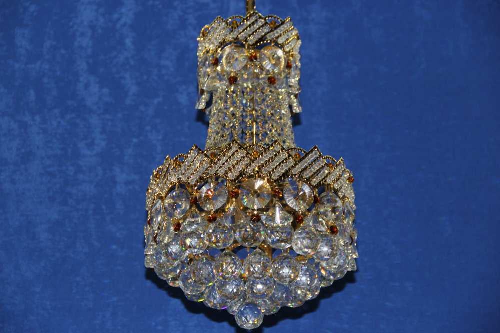 Хрустальная люстра L0637/6 Белый/Золото (AN000443)