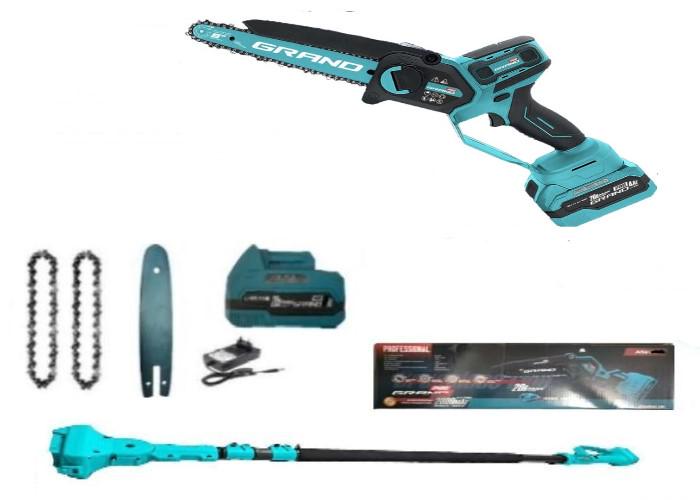 Пила ланцюгова акумуляторна Grand АПЦ-8HS/4-1 High Speed з подовжувачем VS'2000 (29818761) - фото 12