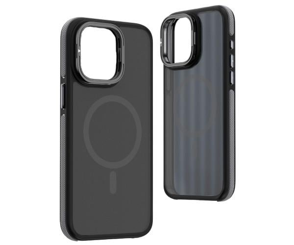 Матовый чехол - накладка Dual Color Camera Stand для iPhone 16 Plus Серый Матовый чехол - накладка Dual Color Camera Stand для iPhone 16 Plus Серый