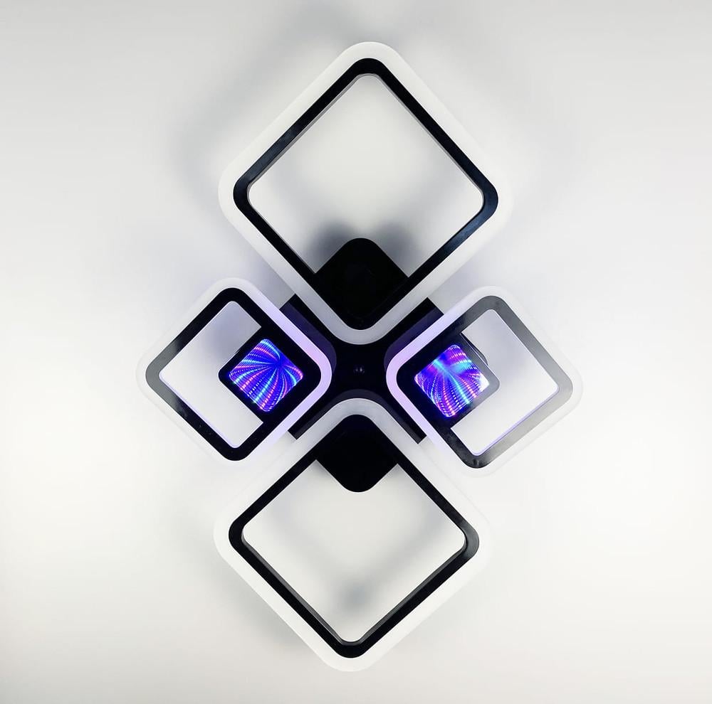 Світильник LED із 3D підсвіткою Чорний (A 2720/2+2)