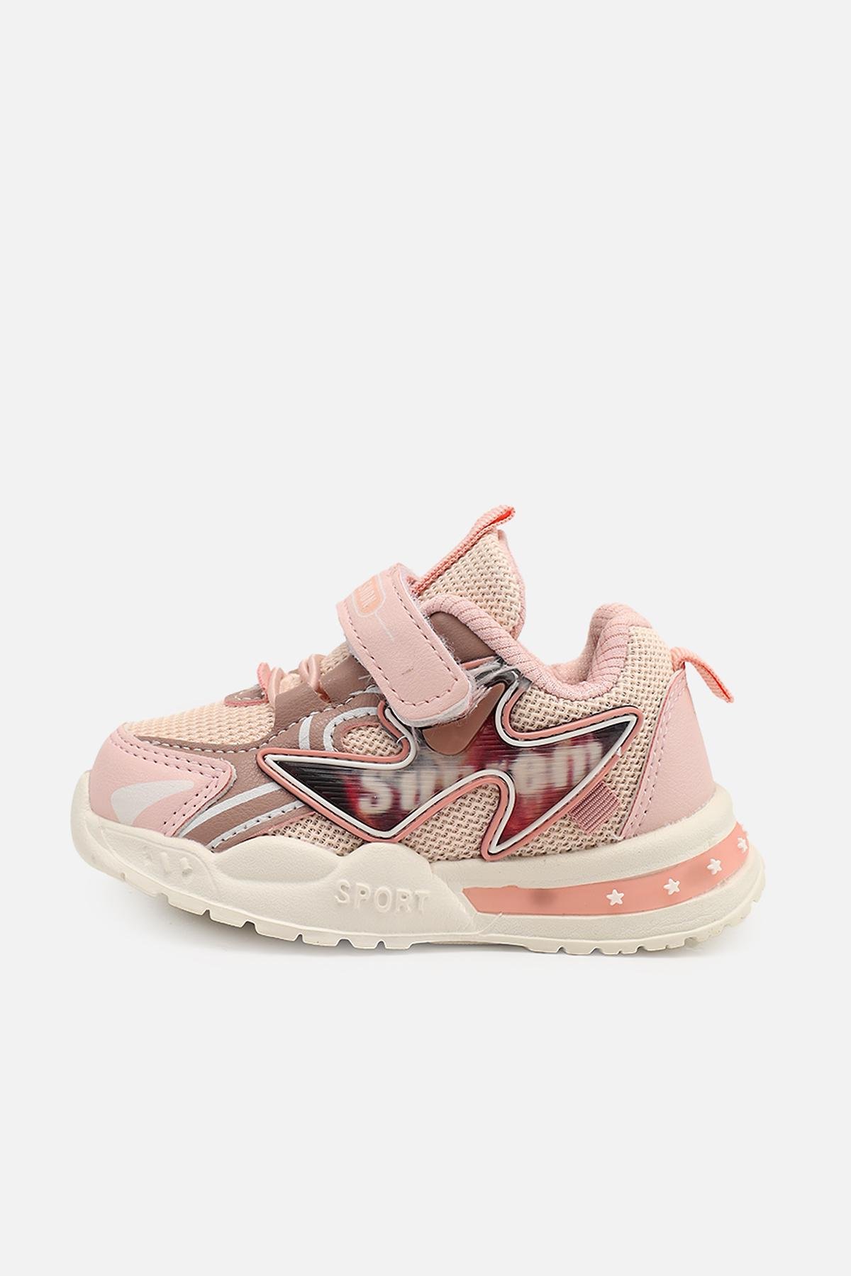 Кроссовки для девочки ЦБ-00273974 на плоской подошве р. 20 Розовый (SKT001057289) Кроссовки для девочки ЦБ-00273974 на плоской подошве р. 20 Розовый (SKT001057289)