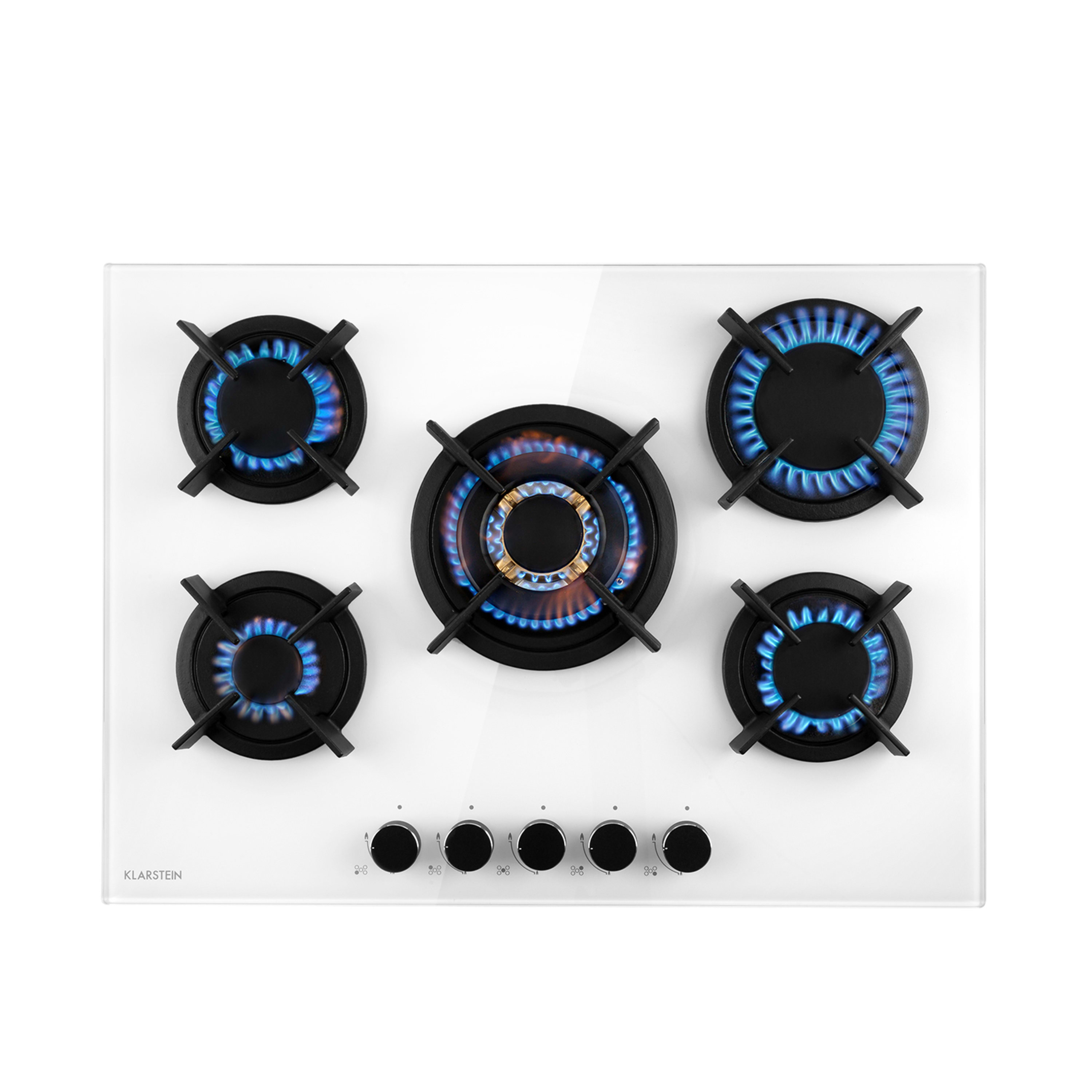 Плита газова KLARSTEIN Goldflame-5 для рідкого або природного газу Білий (10035615)