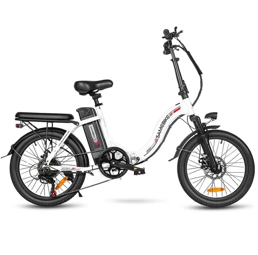 Електровелосипед Samebike CY20 350W 36V 12 Ah колеса 20" з ручкою газу Білий (3063324319)