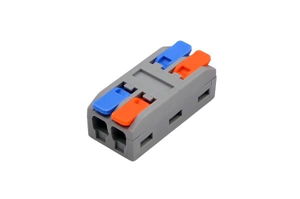 Клемма проходная АСКО-УКРЕМ DF-2-XM/2-2A 0,2-4 мм2 32А 2x1-2x1 одинарная 30,9x10,9x13,5 мм Разноцветный (A0130010219)