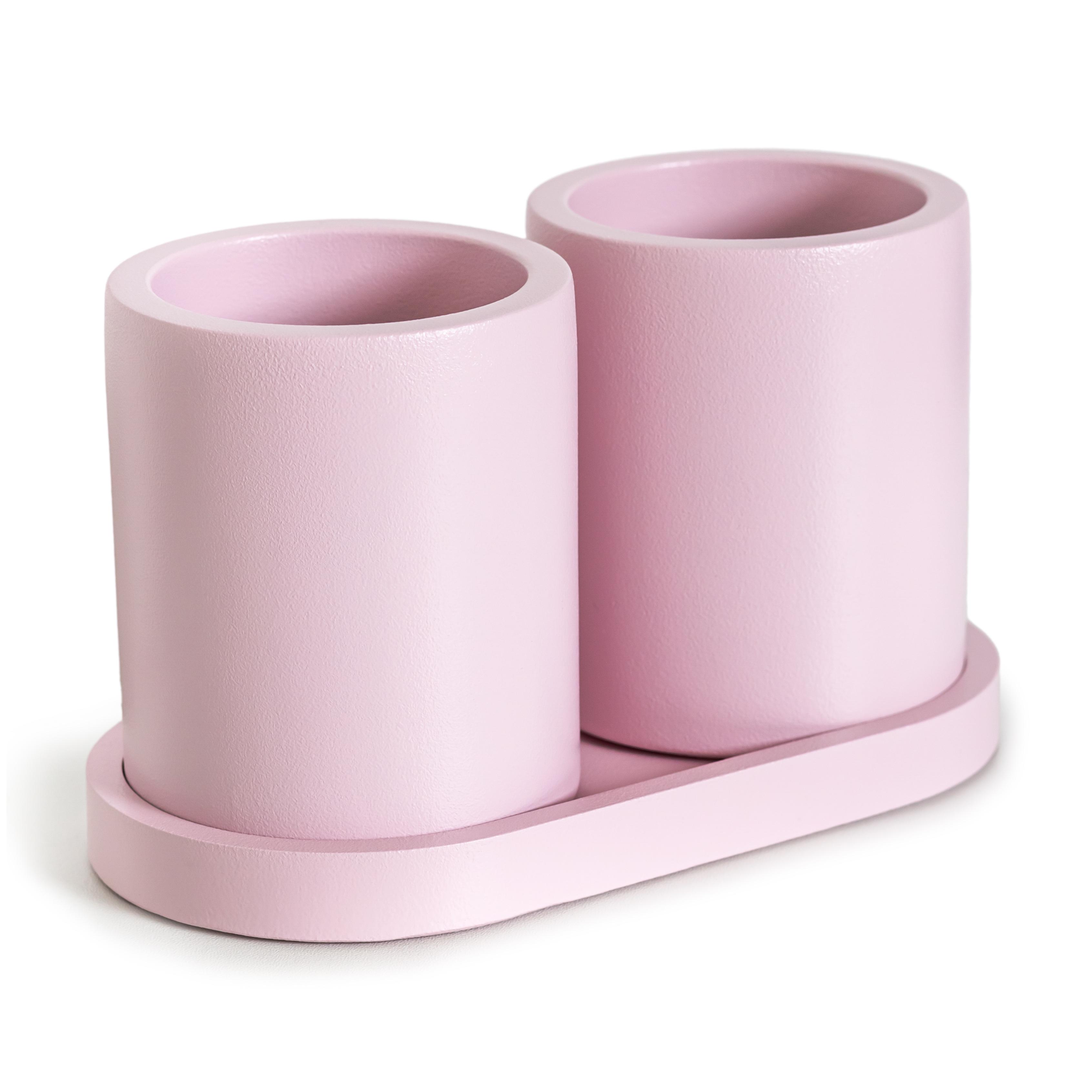 Набор из подставок-органайзеров для канцелярии CUTE Double Set Pink