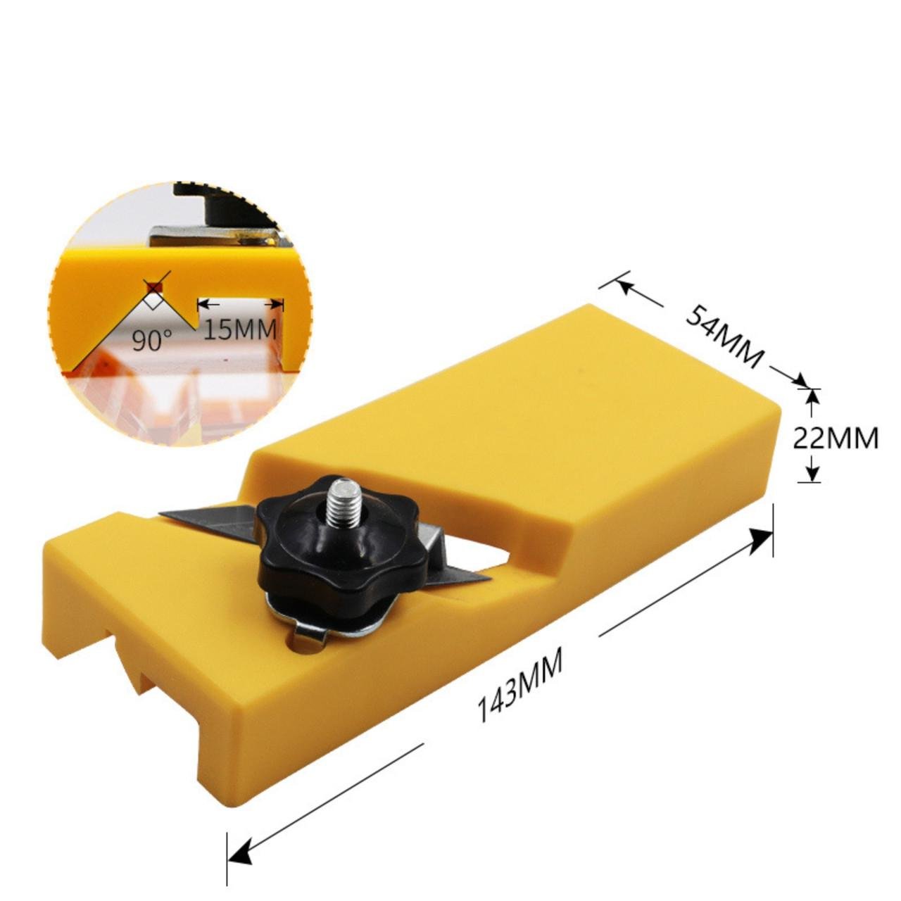 Рубанок кромочний для гіпсокартону та дерева 2 пази (137821) - фото 6