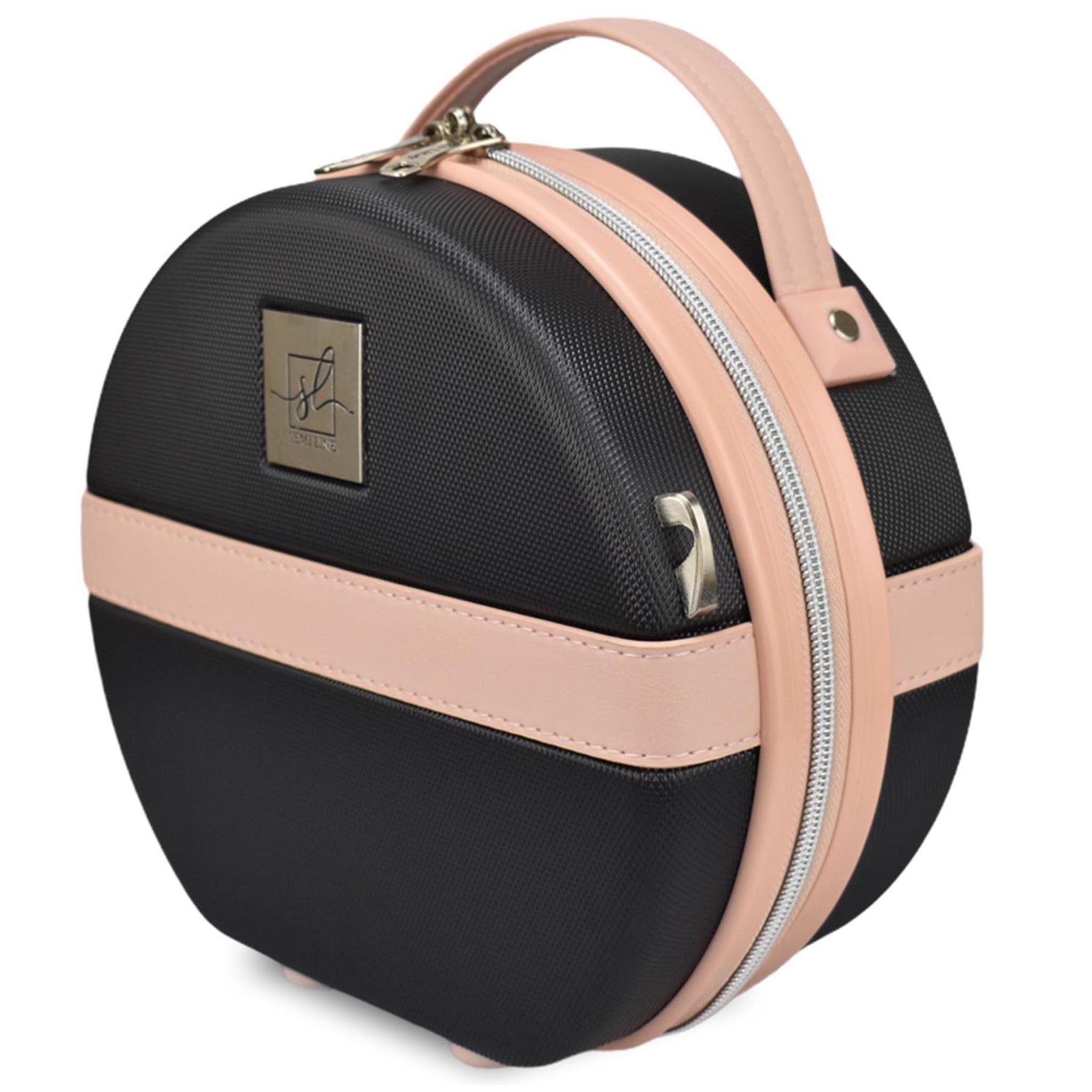 Бьюті-кейс SEMI LINE 5L Black/Pink Cream (T5671-1) - фото 1