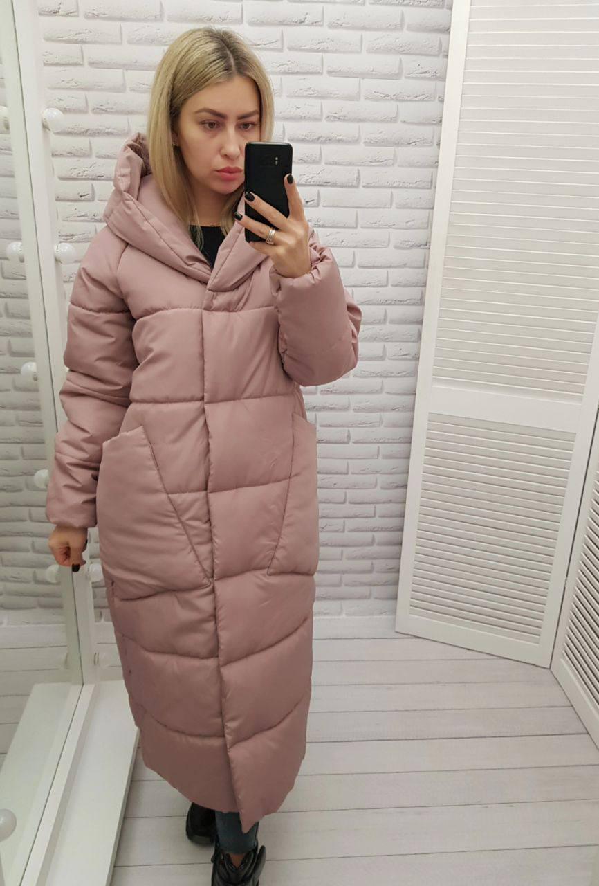 Пуховик об'ємний супер довгий Аiza А500 р. 42-44 Фіолетовий - фото 11 Пуховик об'ємний супер довгий Аiza А500 р. 42-44 Фіолетовий - фото 11