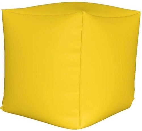 Кресло пуф куб D55 см Желтый (31262-Нов) - фото 1