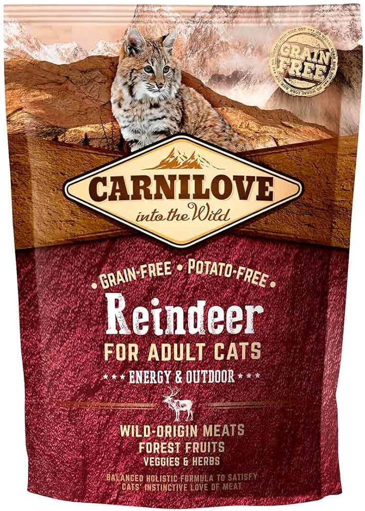 Корм для активных кошек Carnilove Cat Reindeer Energy & Outdoors с северным оленем 400 г (08292)