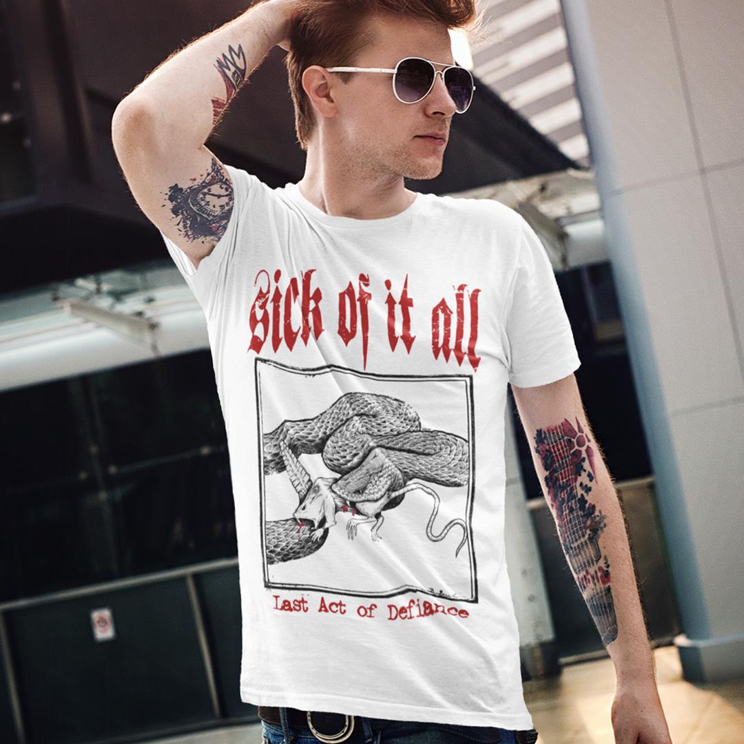 Футболка унисекс Sick Of It All The Last Act of Defiance 4XL Белый (0000010388)