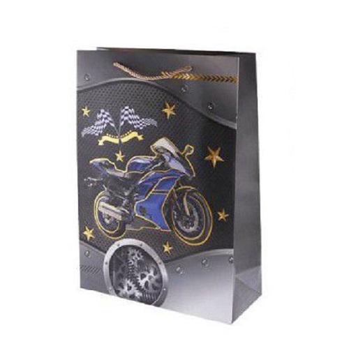 Подарочный пакет Stenson R33204-M Motorbike 26х32х10 см