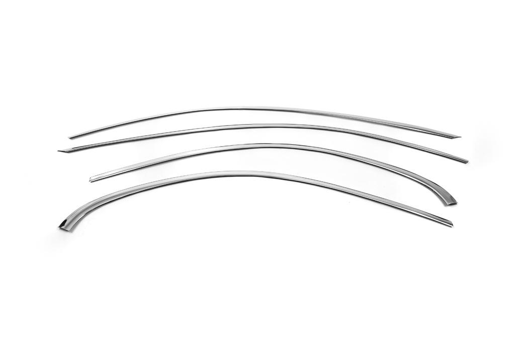 Верхняя окантовка стекол Omsa Line для Mercedes C-сlass W205 2014-2021 гг. нержавеющая сталь Хром
