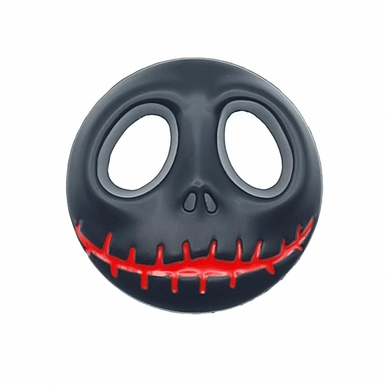 Эмблема Калака Череп день мертвых Halloween 5х5 см Черный/Красный матовый (2549763471)