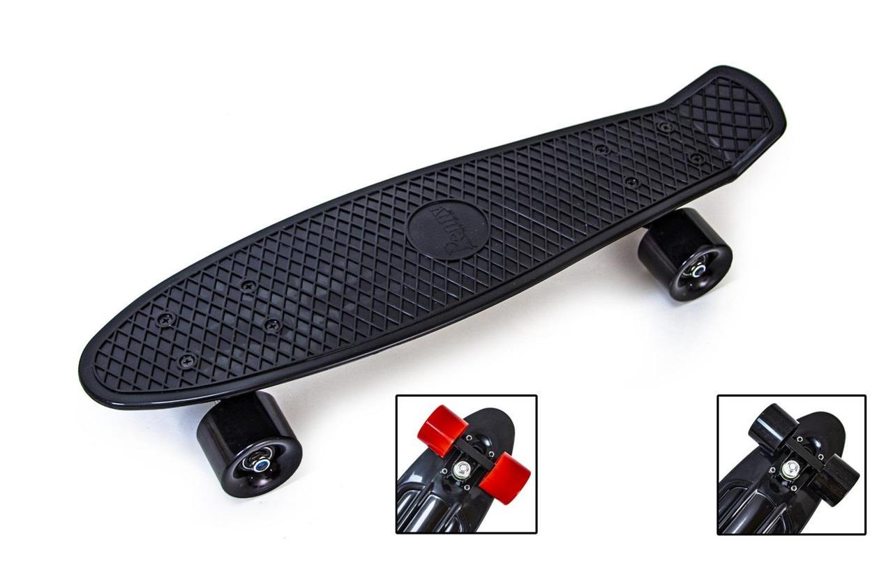 Пенніборд матові колеса Чорний (1452876857) - фото 2