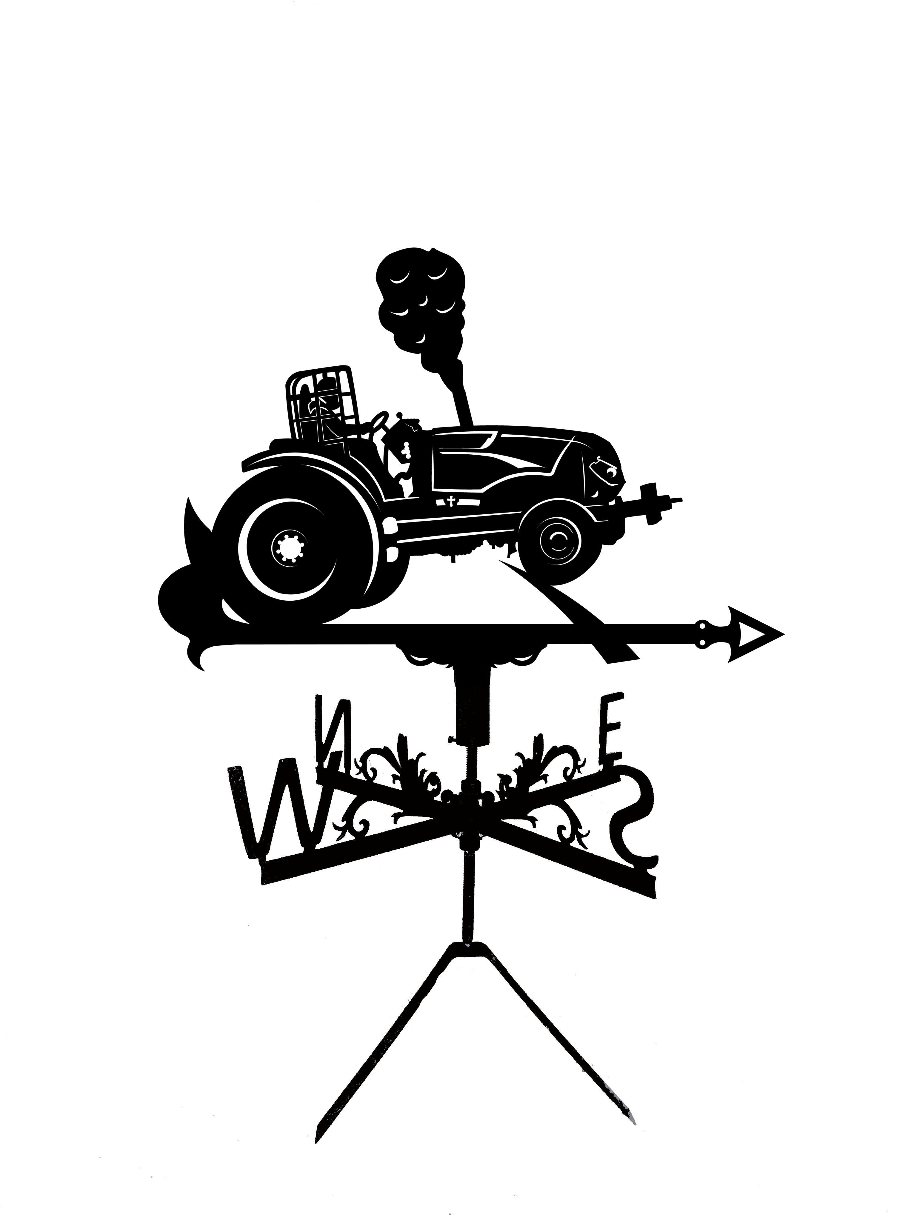 Флюгер на альтанку/колодязь Трактор (27478486)