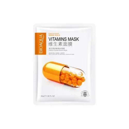 Маска тканинна для обличчя Bioaqua Elastic And Smooth Vitamins Mask 30 мл (27302208)