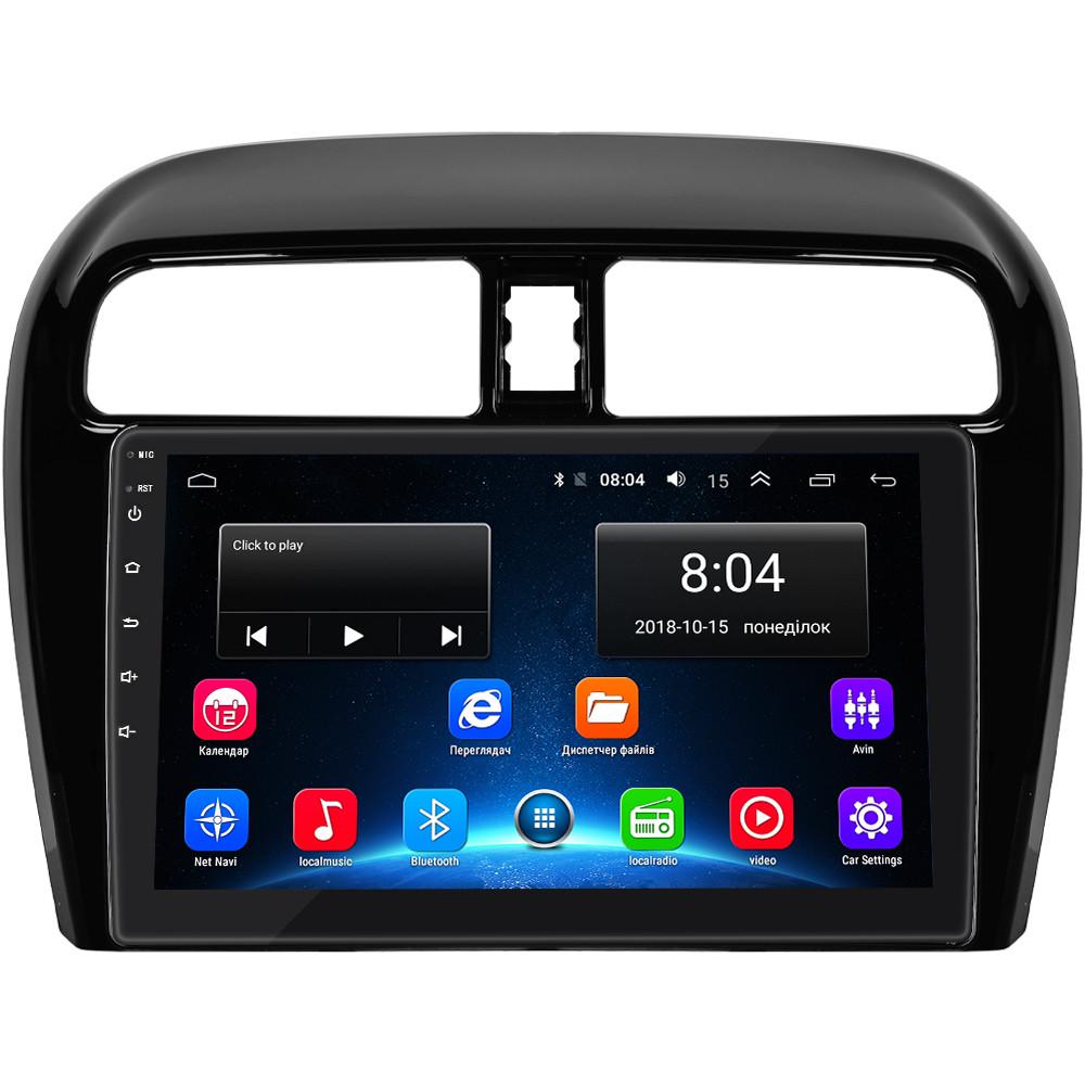 Магнитола штатная Lesko 9" для Mitsubishi Mirage VI 2012-2015 2/32Gb Wi-Fi GPS Base