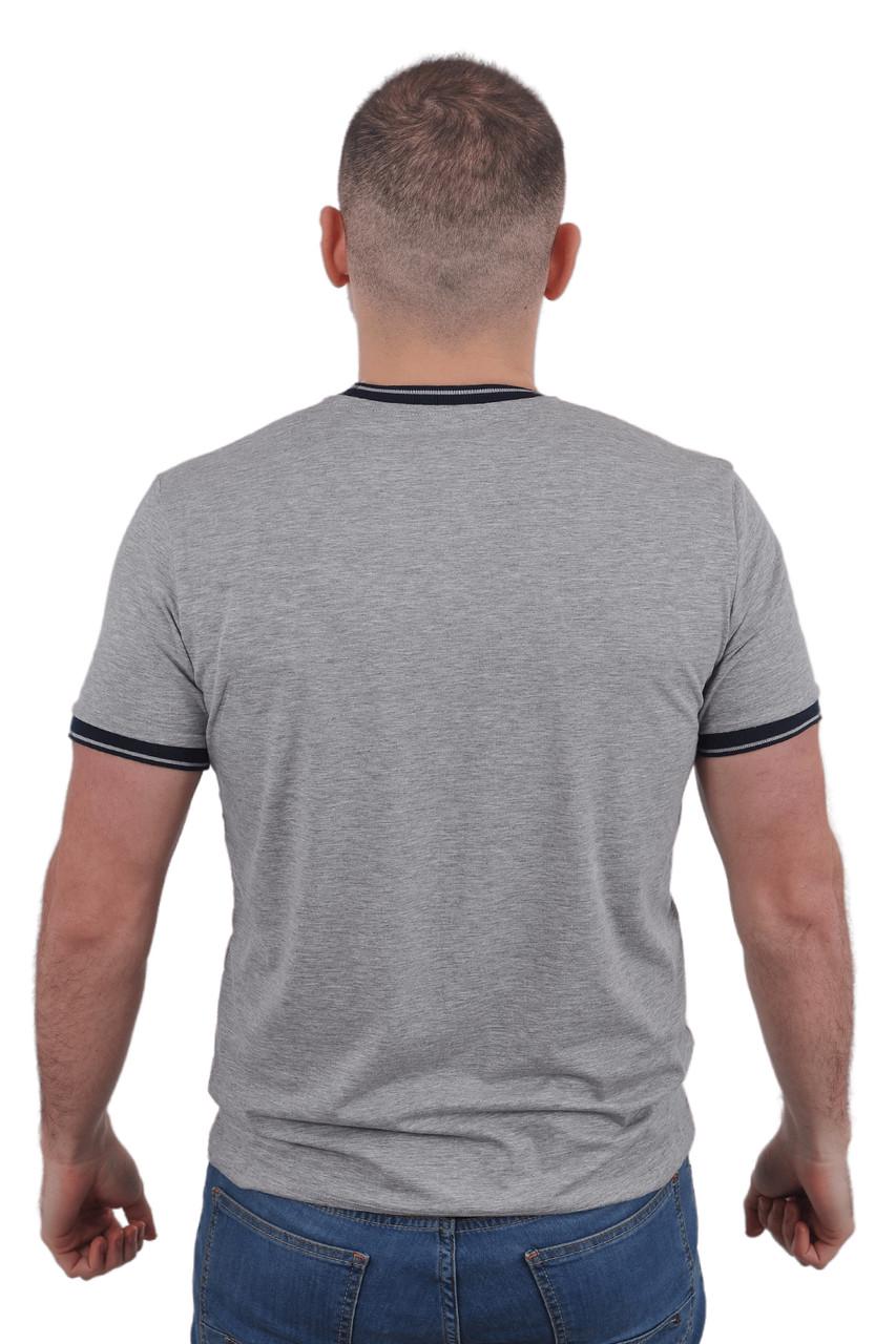 Футболка чоловіча Le Gutti 23-1734-03 XL Сірий - фото 4