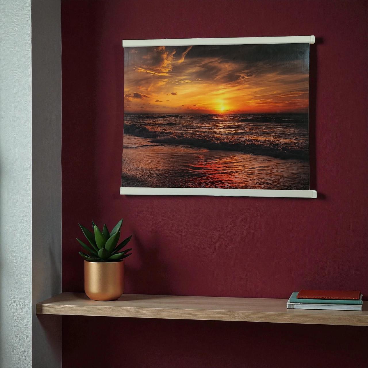 Інфрачервоний обігрівач настінний картина Нічне море 240 Вт 63х50 см