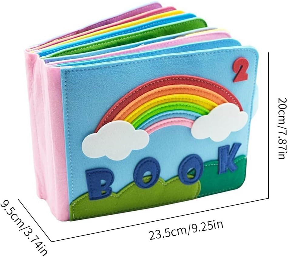 Книга на липучках Fun Game 432-21 фетр цифри та зображення/ремінці/віконця/прищіпки/люстерко (2472411561) - фото 9 Книга на липучках Fun Game 432-21 фетр цифри та зображення/ремінці/віконця/прищіпки/люстерко (2472411561) - фото 9