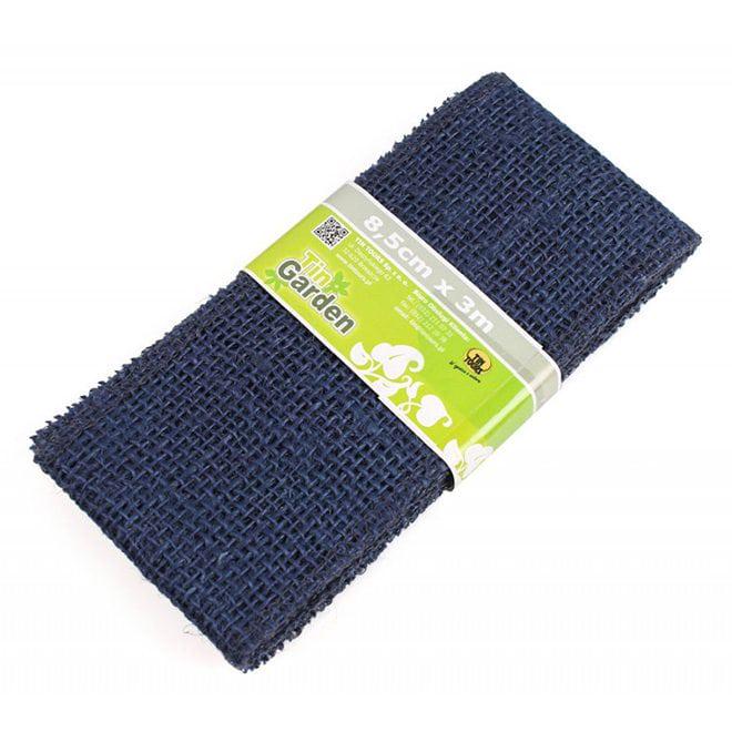 Лента из мешковины Flora 8,5 см х 3 м Синий (5382)