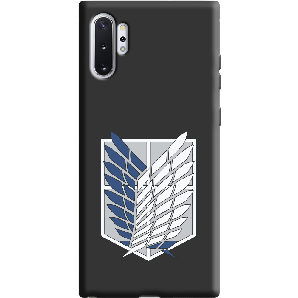 Чехол Boxface Samsung N975 Galaxy Note 10 Plus Атака Титанов Крылья Свободы Черный силикон (37686-bk88-38700)