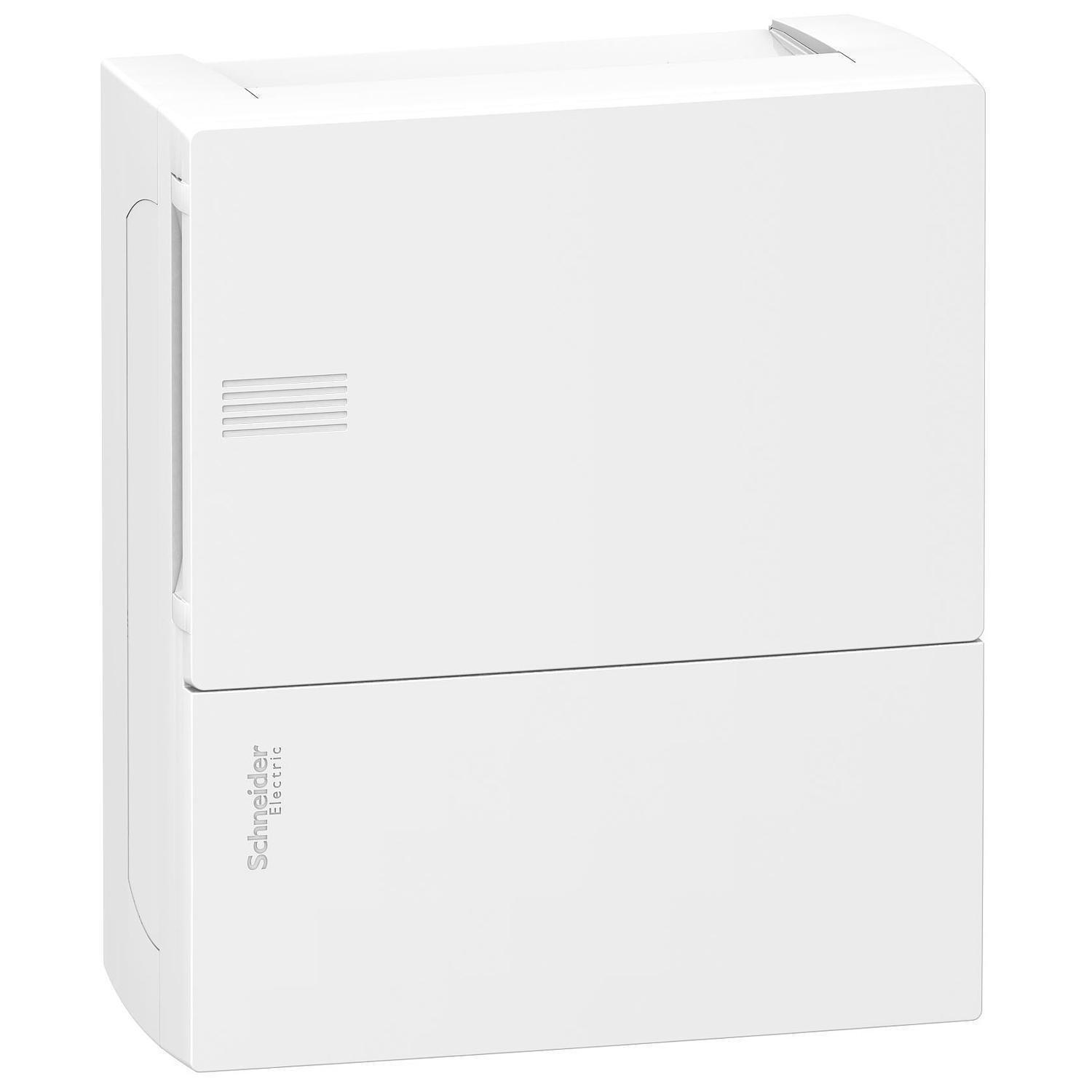 Щит навісний Schneider Electric Resi9 MP 1ряд/8 модулів з дверцятами Білий (MIP12108)