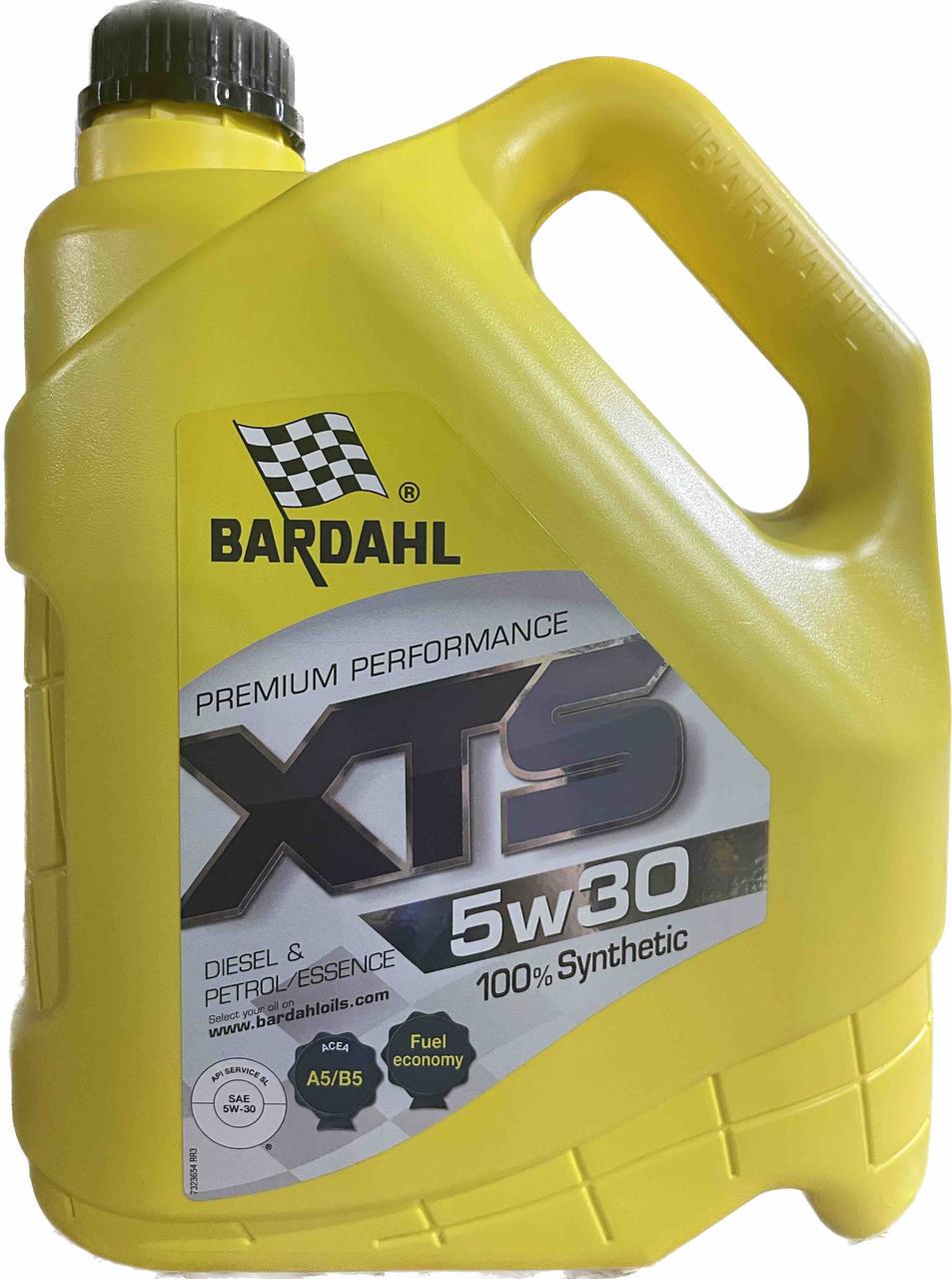 Моторное масло BARDAHL XTS 5W30 SL/CF A5/B5 Ford WSS-M2C913-D RN0700 4 л (36542)