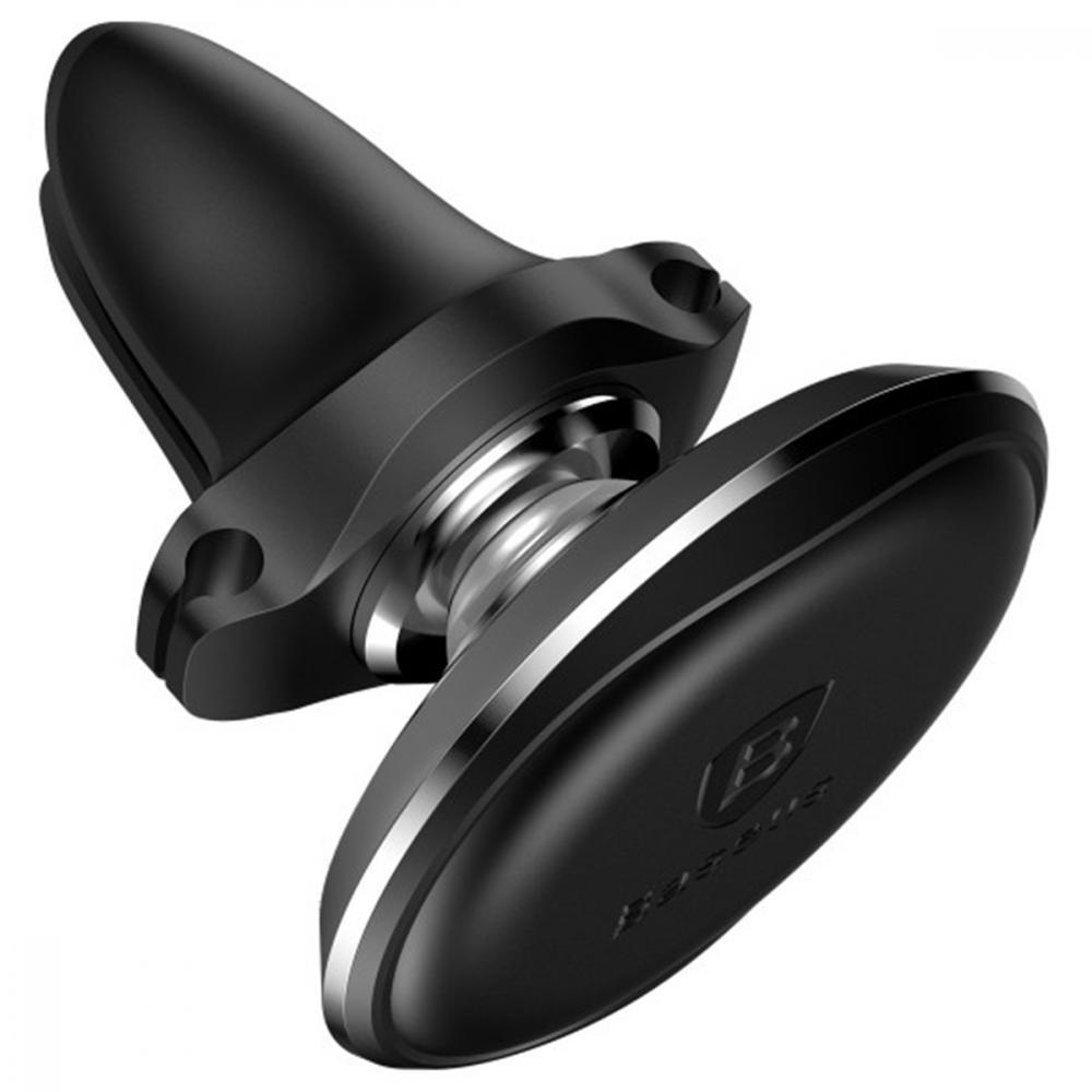 Автотримач для телефону BASEUS Magnetic Air Vent Car Mount with Cable Clip Black (SUGX020001) - фото 8