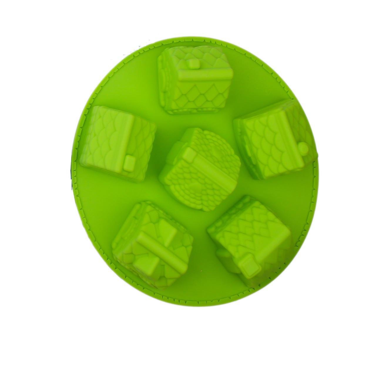 Форма силиконовая для выпечки Домики 26 см Зеленый (2358330536) - фото 1 Форма силиконовая для выпечки Домики 26 см Зеленый (2358330536) - фото 1