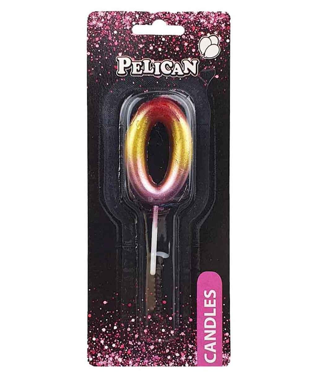 Свеча для торта Pelican 0 4,5 см Разноцветный (864560)